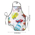 thumbnail image 4 of Fuzoiu Cute Transport Print Waterproof Apron, Kitchen Apron for Women Men Chef, Apron for Christmas Dinner Party Cooking Baking Crafting House Cleaning Kitchen, 4 of 7