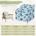 thumbnail image 5 of Renewold Outdoor Patio Chair Covers Dust Proof Water Resistant Swivel Lounge Chair Covers for 4-6 Stackable Dining Chairs Fits up to 38"W x 38"D x 36"H, Sea Turtle Starfish Blue, 5 of 7