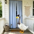 thumbnail image 3 of Nkmbld Porch Goose Clothes Rustics Twin Tail Wigs Goose Costume Outfits for Outdoor Patio Yard Decor, Porch Goose Decoration for Cement Plastic Goose Statue, 3 of 8