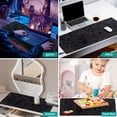 thumbnail image 6 of STOPERT Large Gaming Mouse Pad for Desk, Desk Mat with Seamed Edges, Waterproof Desk Pad, Non-Slip Rubber Base, 31.5x11.8 Inch Keyboard Pad Computer Mat, Big XL Black Mousepad, 6 of 7