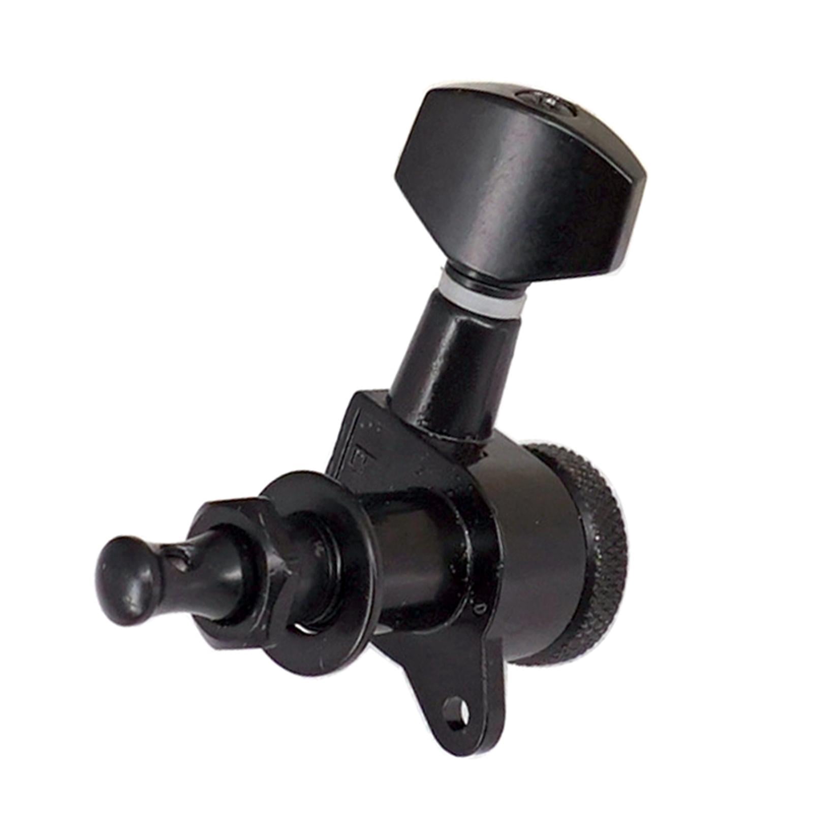 LeeQinersw Guitar String Locking Tuners Tuning Pegs Guitar Black 6R Machine Heads Acoustic Electric Guitar Parts Accessories