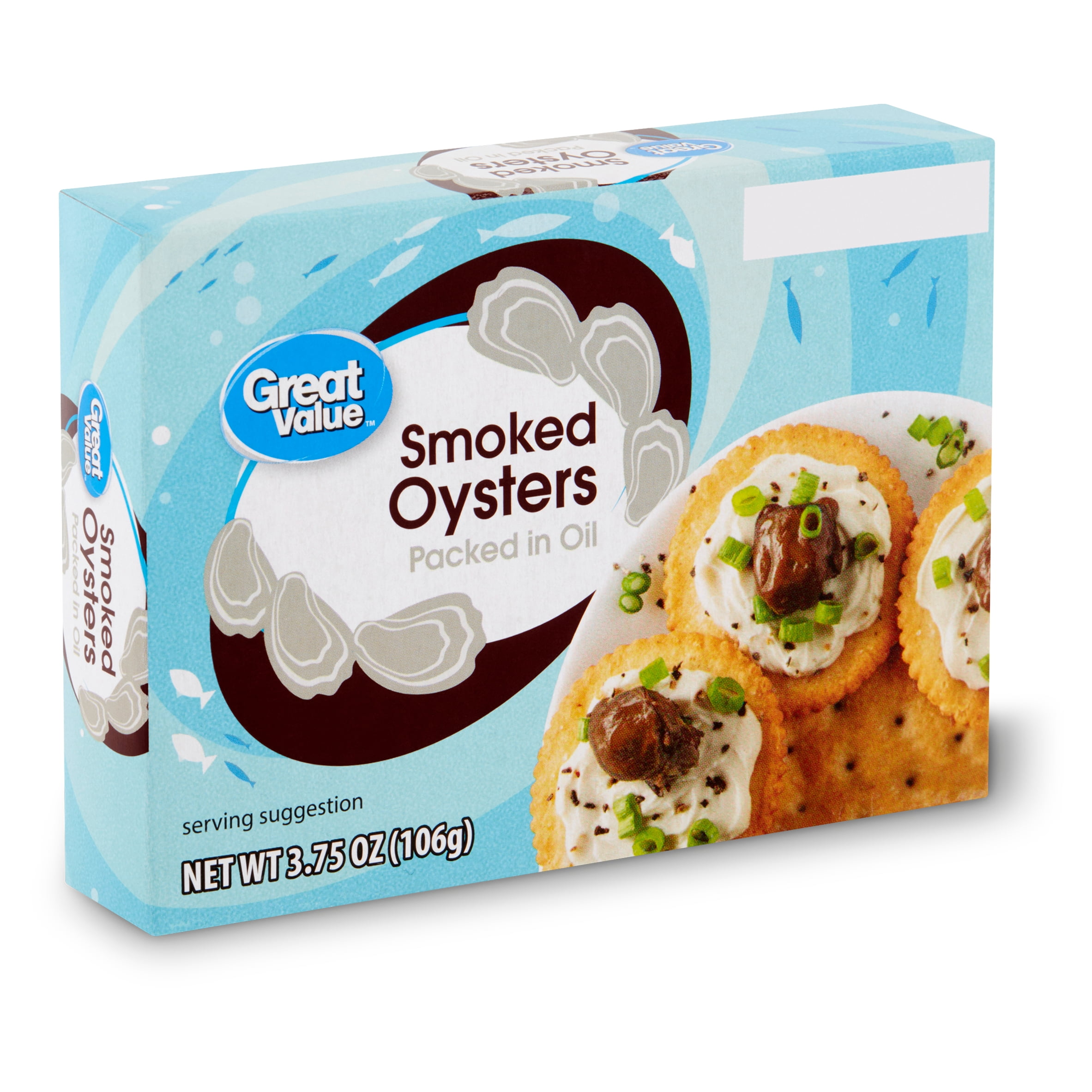 Great Value Smoked Oysters, 3.75 oz
