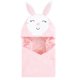 thumbnail image 1 of Hudson Baby Toalla Con Capucha Unisex De Algodón Con Cara De Animal, Color Rosa, Talla Única, 1 of 2