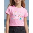 thumbnail image 1 of T-Shirt Graphique "Premier Jour d'École" pour Filles - T-Shirt Décontracté à Col Rond avec Crayons, Règles et Étoiles, Haut d'Été à Manches Courtes pour Jeu Extérieur et Usage Quotidien, Vêtements d'École, Ajustement Confortable, 1 of 7
