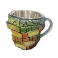 thumbnail image 2 of Taza con forma de libro apilado pintado en 3D, con asa, versátil para escritorio Estilo B, 2 of 8
