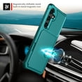 thumbnail image 5 of Dteck Magnetic Leather Wallet Case for Samsung Galaxy A16 5G,Shockproof Silicone Case Card Slots Holder Leather Flip Stand Cover for Samsung Galaxy A16 5G,Green, 5 of 6