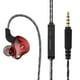 thumbnail image 1 of Auriculares con cable Portátil 96dB TPE Alambre Ear Gancho In-Ear Auriculares Cantando Voz Llamada Ejercicio Auricular Con Micrófono Rojo Guardurnaity EL022393-01B, 1 of 7