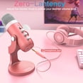 thumbnail image 4 of Micrófono ZealSound K66 Gaming USB rosa para teléfono PC PS5, 4 of 7