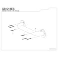 thumbnail image 4 of Kingston Brass GB1218ES Made To Match 18-Inch x 1-1/2-Inch O.D. Stainless Steel Grab Bar in Brushed, 4 of 6