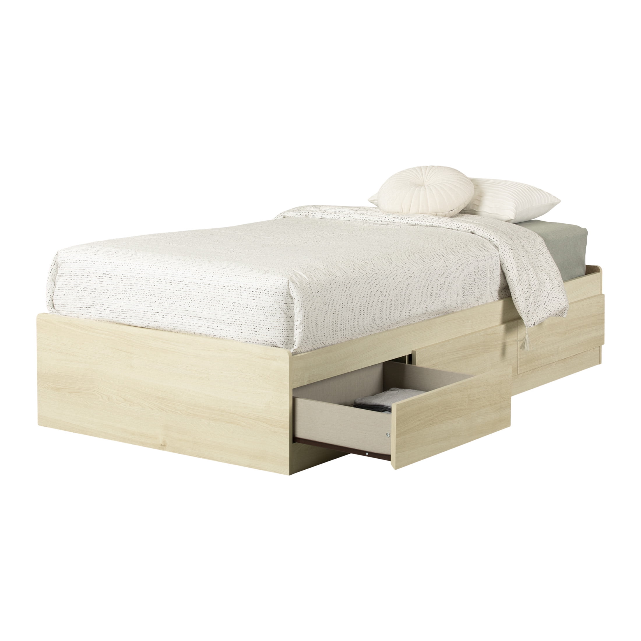 South Shore Noah, Contemporary Bed, Twin Beige