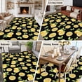 thumbnail image 5 of 6'x9' Area Rugs, Summer Lemon Indoor Outdoor Area Rug for Living Room Bedroom, Country Fruit Leaf Black Watercolor Washable Bathroom Rugs Kitchen Floor Carpet Mats Home Decor Aesthetic, 5 of 8