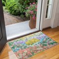 thumbnail image 2 of Pioneer Flower Floral Print Pattern Door Rugs,Washable Non Slip Door Mats Indoor,Decorative Door Mats,Entry Mat Indoor for Entrance,Bedroom,Kitchen,Bathroom,17"x30", 2 of 6