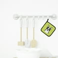 thumbnail image 3 of Caroline's Treasures Checkerboard Lime Green Boston Terrier Pair of Pot Holders, 3 of 3