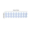 thumbnail image 4 of Decorative Garden Fence White PVC Border Edging for Flower Beds Lawn Landscaping - Easy Install Multipurpose Yard Decor Plant Protection(C), 4 of 6