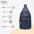 thumbnail image 6 of Fnochy Small Sling Bag for Men, Sling Backpack Chest Daypack Crossbody Backpack for Travel Sports Running Hiking, Sling Backpack Daypack Fanny Pack Crossbody Bags for Hiking Travel Sports Running, 6 of 8