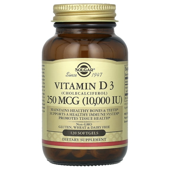 Solgar vitamin d3 10,000 iu softgels, 120 ct