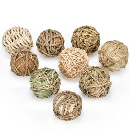 PTOOTP Multi Color Rattan Balls Creative Home Decor Aesthetic Pendant 9Pcs