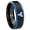 Black And Blue Step Edge, variant on Phoenix Concave Black Tungsten Men Ring 10MM