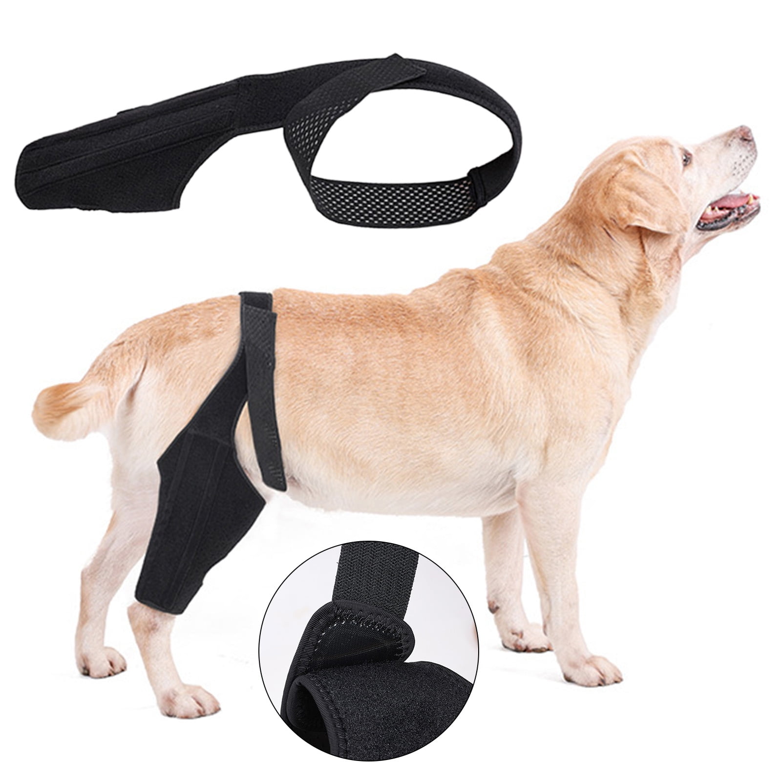 Visland Dog Knee Rear Leg Brace with Fastening Strap Wear Resistant Ultralight Adjustable Dog Hind Leg ACL Brace Pet Supplies Walmart