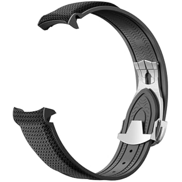 wonima11 Curved End Rubber Strap Compatible with Omega X Swatch Moonswatch Speedmaster and more 20mm Watch,Swatch Omega Moonswatch Speedmaster Watch Replacement Band Deployment Buckle Men Women