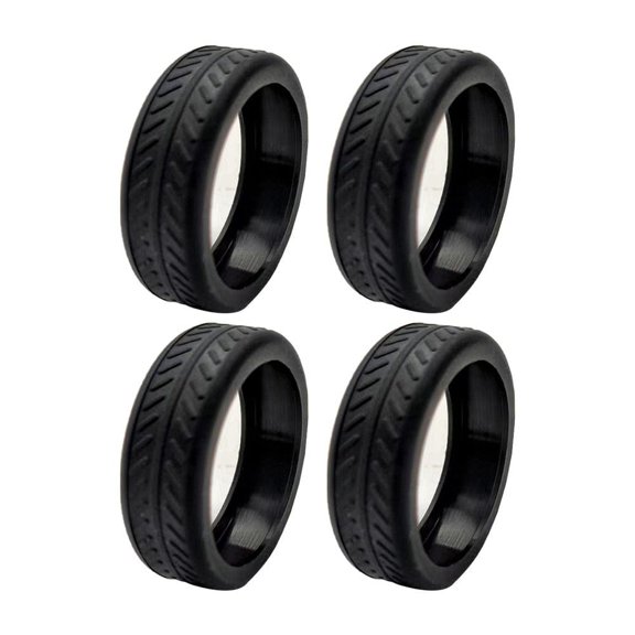 Silicone Luggage Wheel Covers 4 Pack – Universal Fit Noise Reducing Shock Absorbent Quiet Travel Accessories for Suitcase Wheels, Easy Install, Durable Protection