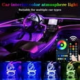 thumbnail image 2 of QJUHUNG Interior Car LED Strip Lights With Wireless APP And Remote Control  RGB 5 In 1 Ambient Lighting Kits With 236 Inches Fiber Optic  16 Million Colors Car Neon Lights  Sync To Music, 2 of 7