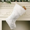 thumbnail image 2 of Bobasndm Christmas Stockings One Side Printed  Eye-catching Beautiful Snowflakes Stockings Beautiful High Quality for Party, 2 of 7