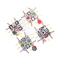thumbnail image 5 of Alfombra para bebé Tummy Time, color negro, blanco, rojo, empalme de alto contraste, alfombra de juego para gatear para niños recién nacidos y niñas, 5 of 5