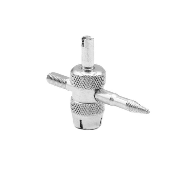 Herramienta para Bicicleta Bike Hand Tarraja 4 Servicios para Roscas plateado