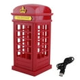 thumbnail image 2 of Creative Night Lamp, Touch Sensor LED Desk Light Dimmable Retro Classic Telephone Booth Decorative Table Lamp, Gentle Yellow LED Lights for Eye Protection, Features USB Charging, 2 of 7