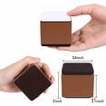 thumbnail image 2 of Heavy Duty Carbon Steel Furniture Risers, Ergonomic Height Adjustment for Improved Accessibility and Comfort, Square Brown Furniture Leg Raiser, Non-Damaging Installation, 2 of 5