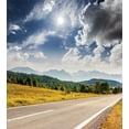 thumbnail image 3 of Ambesonne Landscape Duvet Cover Set, Road Hot Sunny Road, Queen, Amber Taupe Green, 3 of 3