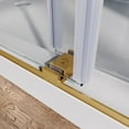 thumbnail image 6 of Frameless Sliding Shower Door 56-60" W x 76" H, 10mm Thick Tempered Glass, Heavy-Duty Brushed Gold Stainless Steel Hardware, Adjustable Width & Leak-Proof Design, 6 of 7