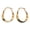 Gold, variant on Contemporary Stylish Color Mobius Strips Hoop Earring Portable for Women Emphasizing Geometric Elegant Casual Wear