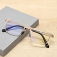 thumbnail image 4 of 3 Pairs of Men's Anti-blue Light Rectangle Black Reading Glasses 1.50 Presbyopic Glasses Metal Trendy Business Readers +1.50, 4 of 4