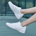 thumbnail image 6 of YOURDIARY Women's White Cheerleading Shoe Athletic Training Competition Sneakers Comfortable Lightweight Tennis Shoes, 6 of 8
