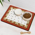 thumbnail image 3 of Dog Food Mat, Dog Mat for Food and Water, Pet Dog Cat Bowl Mat, Non-Slip Super Absorbent Water Bowl Mat with Funny Christmas Pine Branches,16inx24in, 3 of 7