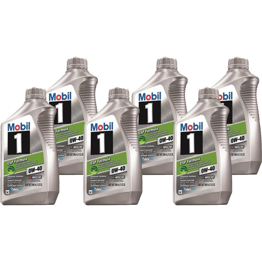 Mobil 1 123875 ESP Formula Dexos 2 Engine Oil 0W40, 6 Quarts Walmart
