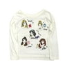 Disney Princess Toddler Girls Long Ivory Belle Ariel Jasmine Aurora Tee Shirt 3T