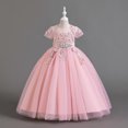 thumbnail image 3 of Vestido infantil de diamantes brillantes, vestido de princesa para boda, vestido de niña de flores, vestido de festival de Navidad, vestido infantil, 3 of 6