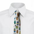 thumbnail image 2 of Watercolor Necktie, Colorful Insects, Dress Tie, 3.7", Multicolor, by Ambesonne, 2 of 3