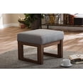 thumbnail image 6 of Baxton Studio Yashiya Mid-century Retro Modern Grey Fabric Upholstered Ottoman Stool, 6 of 6
