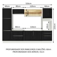 thumbnail image 3 of Cocina Integral Completa Modular Madesa Lux Sabrina BN 01, 3 of 5