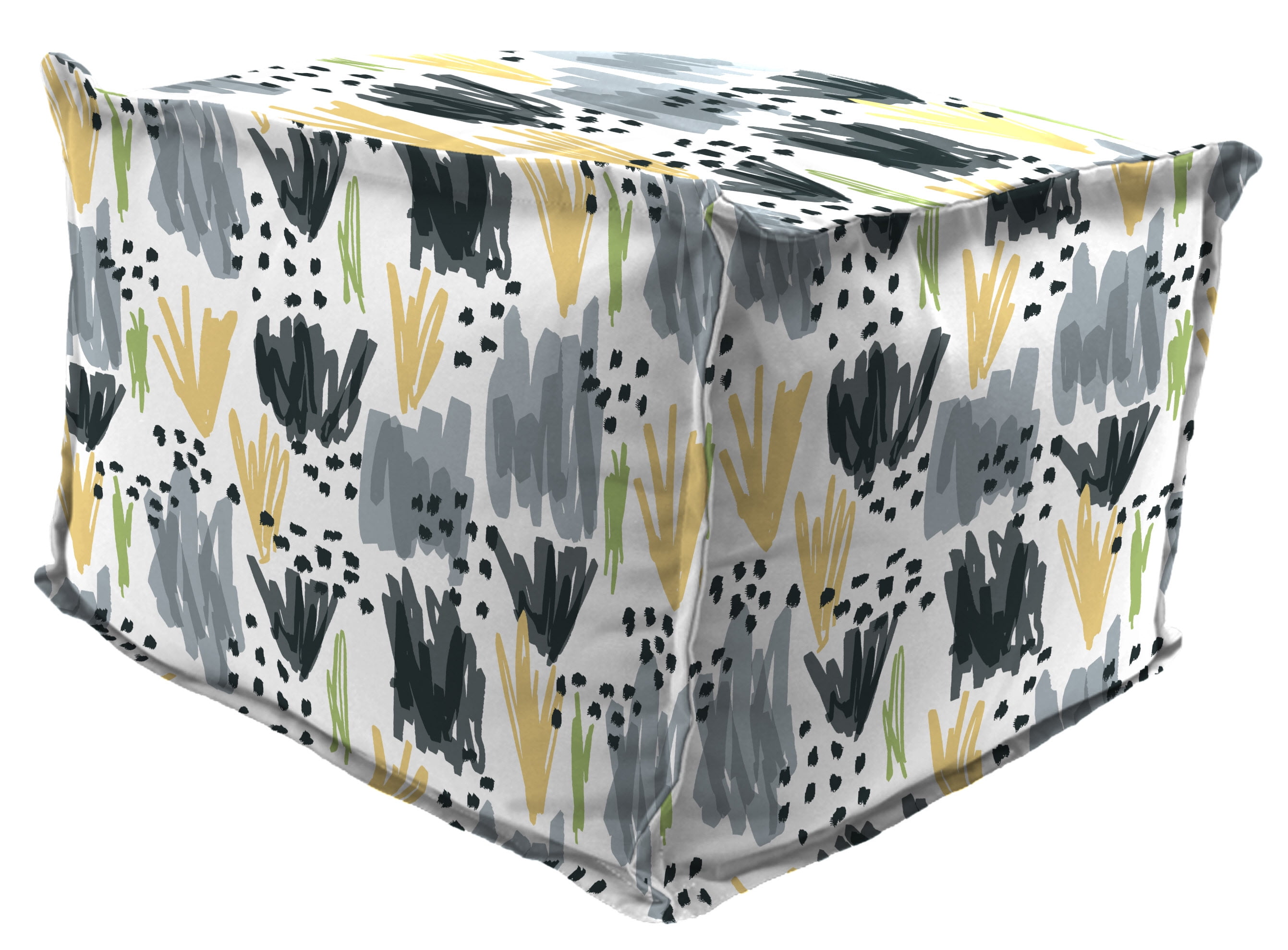 Jordan Manufacturing Flicker Outdoor Pouf Ottoman With Flange Stone 20 L X 20 W 15 H Walmart Com Walmart Com