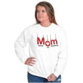 thumbnail image 4 of Funny Mom Master of Moods Mothers Day Women Crewneck Sweatshirt Brisco Brands S, 4 of 6