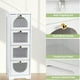 thumbnail image 4 of Yeshouse Mueble de baño independiente con 4 cajones, mueble de almacenamiento de madera pequeño de 11,8 x 11,8 x 33,1 pulgadas, para baño, sala de estar y apartamento., 4 of 7