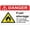 Warning Sign 1, variant on Danger Fuel Storage No Smoking Or Open Flame Sign - 8"x12" Rust Free UV Printed Aluminum, Easy To Mount Weather Resistant for Fence