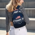 thumbnail image 5 of Lsque Happy Veterans Day Pattern Canvas Daypack, Durable Backpack, High-quality Versatile Backpack,Vintage Compact Backpack-Medium, 5 of 6
