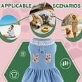 thumbnail image 3 of GASTROPOD Dog Dresses for Small Dogs Girl,Polyester Printed Everyday Dress Small Dog Costume,Lively and Cute with Lace Pet Clothes,Blue,L, 3 of 7