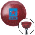 thumbnail image 1 of Blue US Army Insignia Red Retro Metal Flake Shift Knob with M16 x 1.5 Insert Auto Brody, 1 of 1